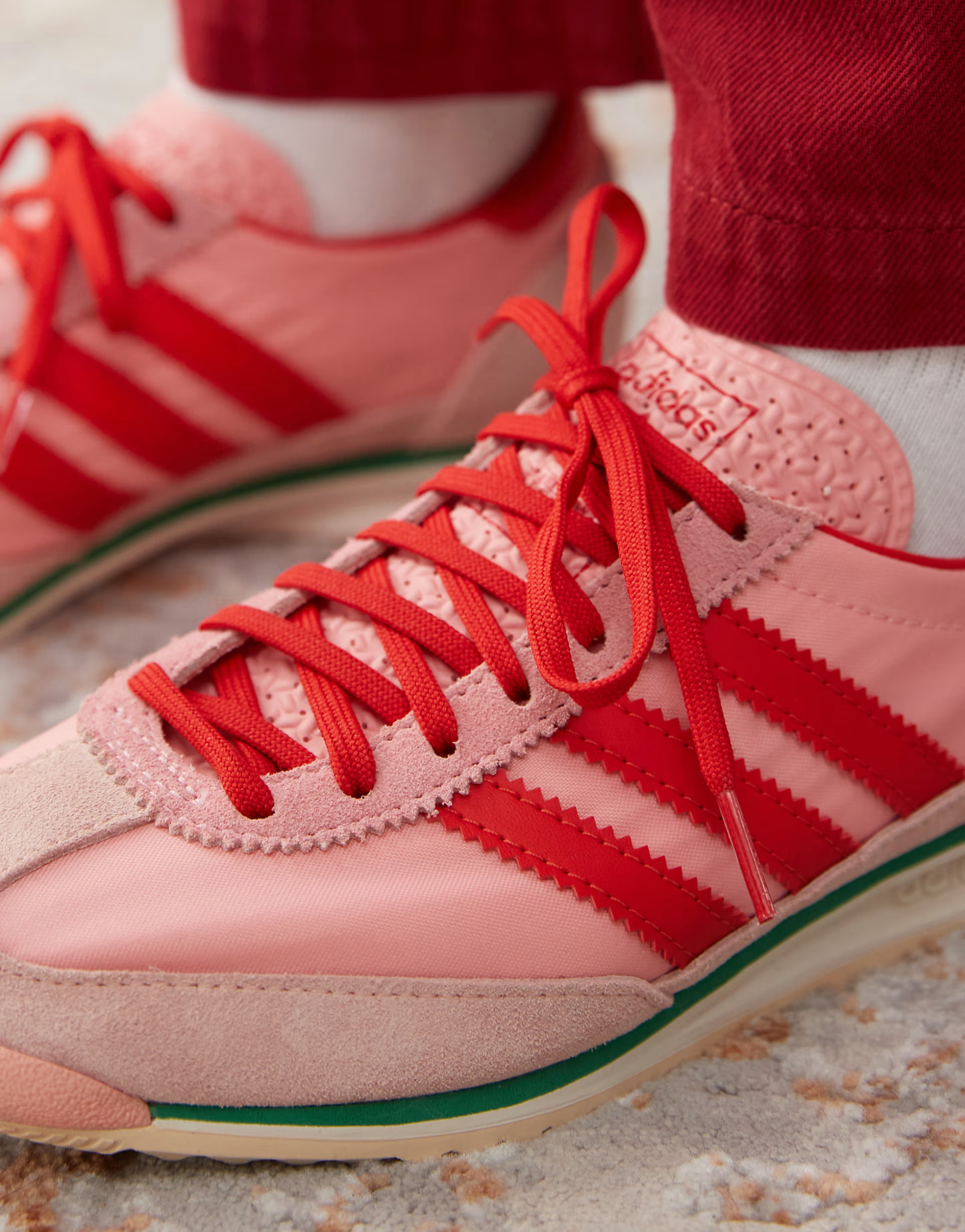 adidas Originals SL 72 OG trainers in pink and red | ASOS (Global)
