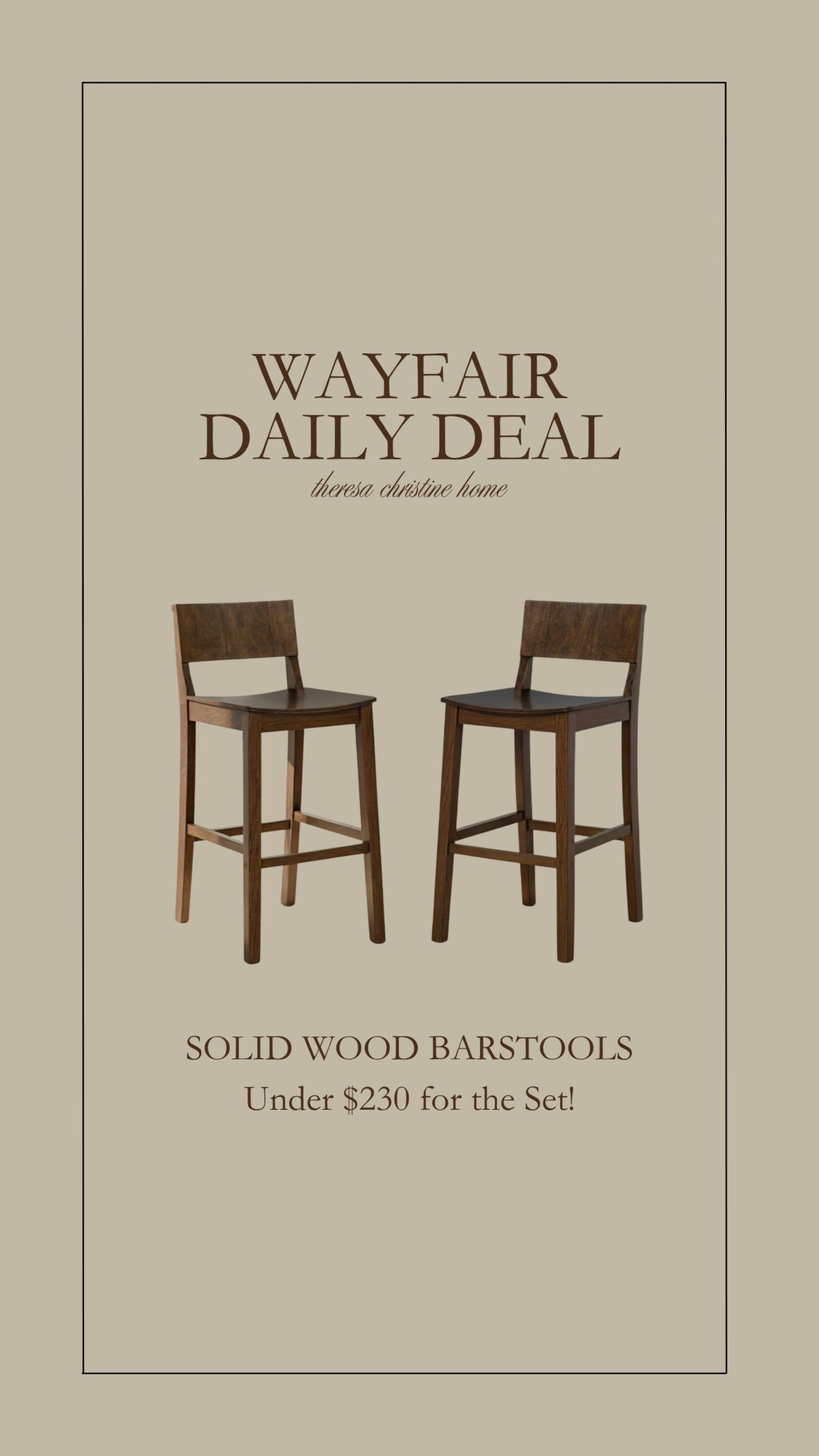 Loving these barstools from Wayfair! What a deal for the set! 🤎🙌🏻

#LTKHome #LTKSpringSale