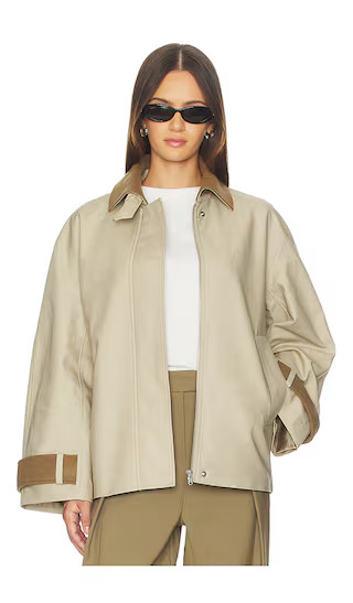 Laurel Jacket in Dark Grey Beige | Revolve Clothing (Global)