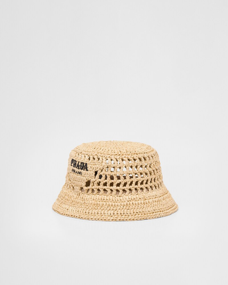 Raffia bucket hat | Prada Spa US