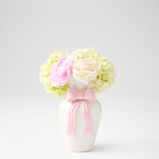 Ceramic Ruffled Bow Vase | Mark and Graham