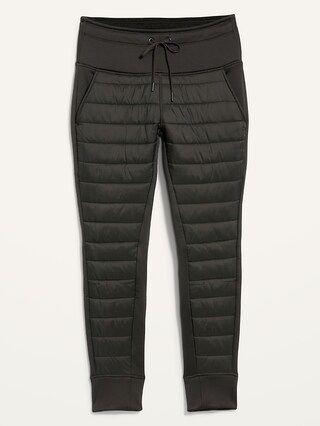 High-Waisted UltraCoze Quilted Hybrid Jogger Leggings for Women | Old Navy (US)