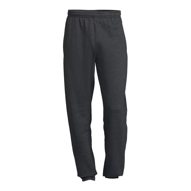 Athletic Works Men's Fleece Elastic Bottom Sweatpants, Sizes S-4XL - Walmart.com | Walmart (US)