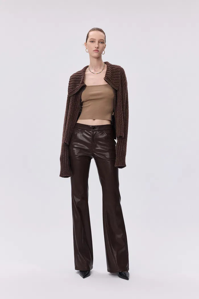 Gal Flare Pants in Vegan Leather | Fabrique