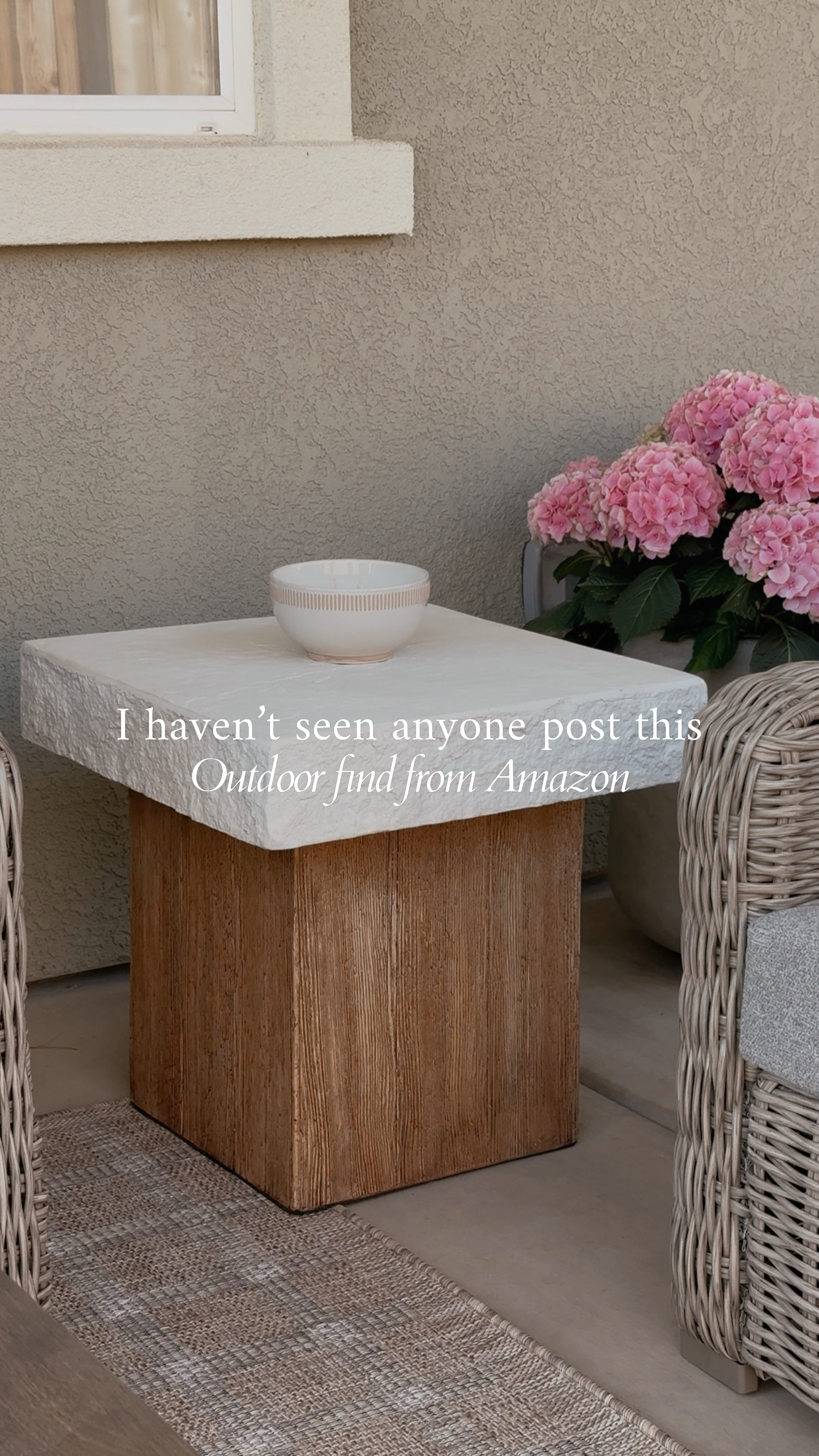 Never seen anyone talk or post about this side table. I came across it and had to give it a chance. The wood tone is stunning and it is a solid heavy piece. It’s spacious and love the mix of materials. All in all 100/10! 

Outdoor, Amazon outdoor furniture, outdoor side table, side table, spring summer 

#LTKHome #LTKSaleAlert #LTKSeasonal
