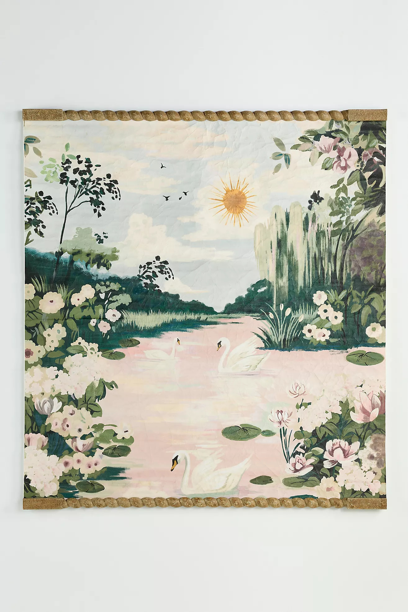 Cygne Paper Swan Wall Tapestry | Anthropologie (US)