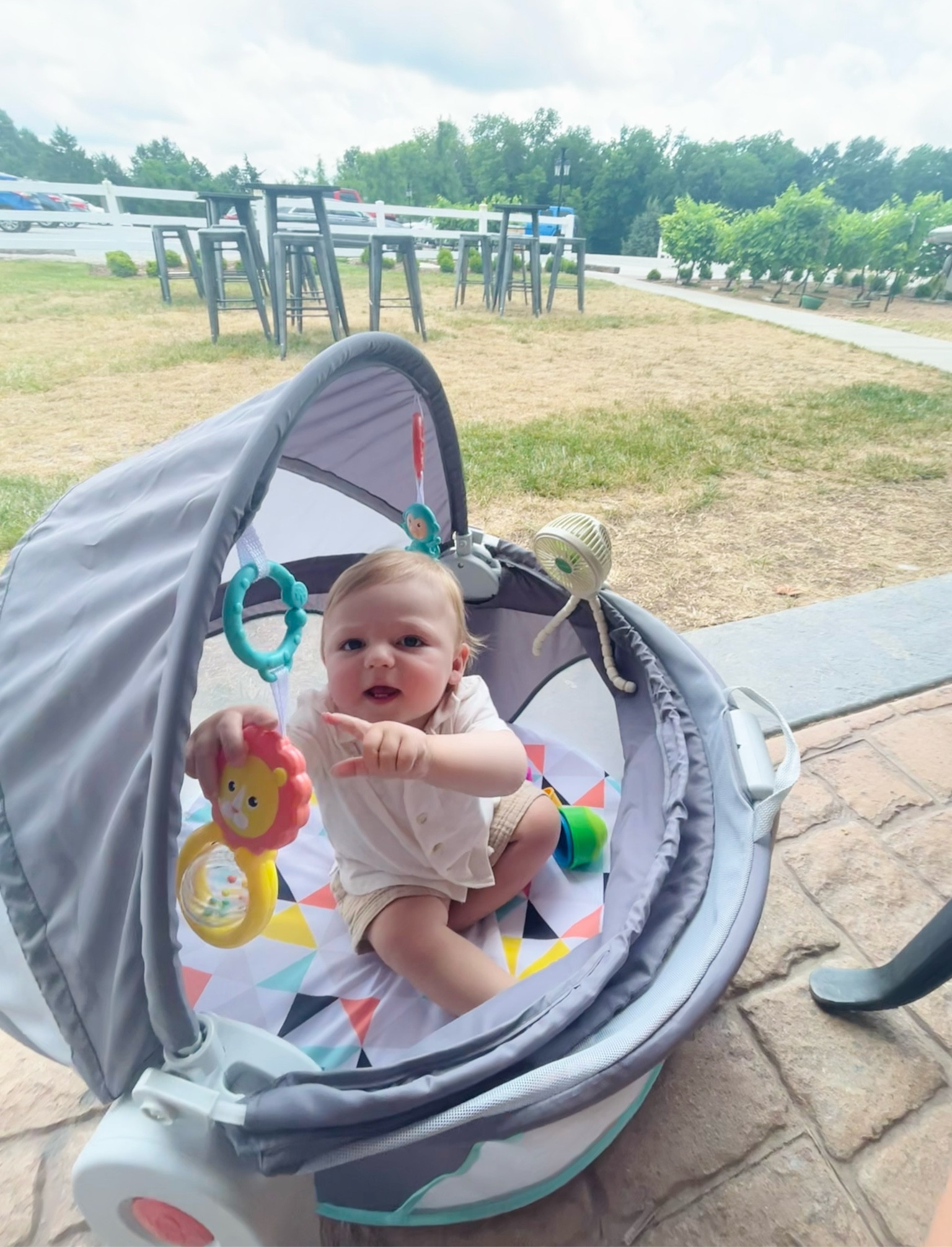 This mini playpen is perfect for when you’re at a public place and want your baby to have their freedom without being held the entire time! Also perfect when hanging in the yard!

#LTKbump #LTKbaby #LTKkids