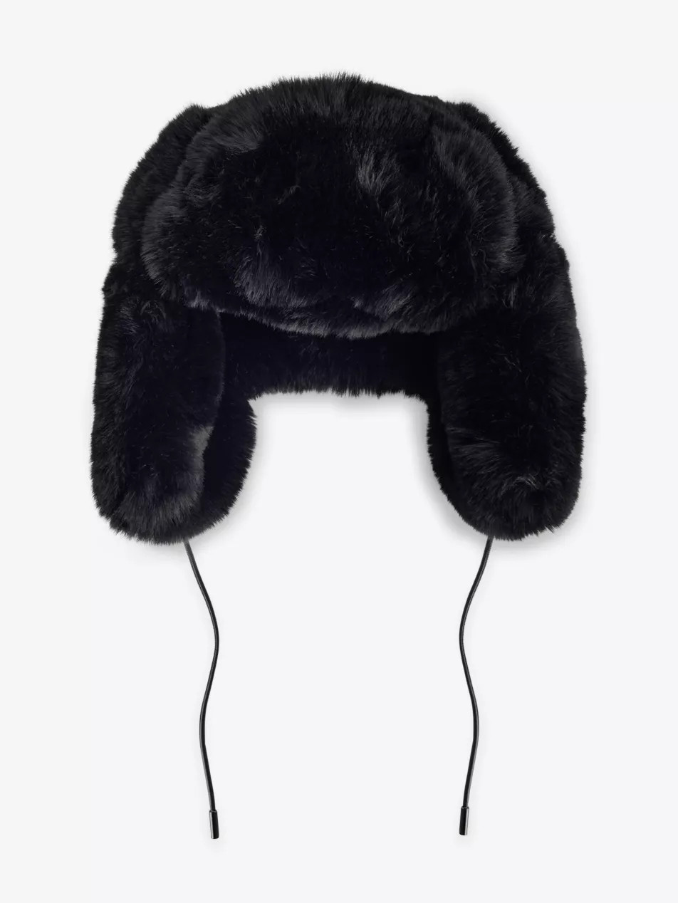 Cher Fluffy Faux-Fur Aviator Hat | Selfridges