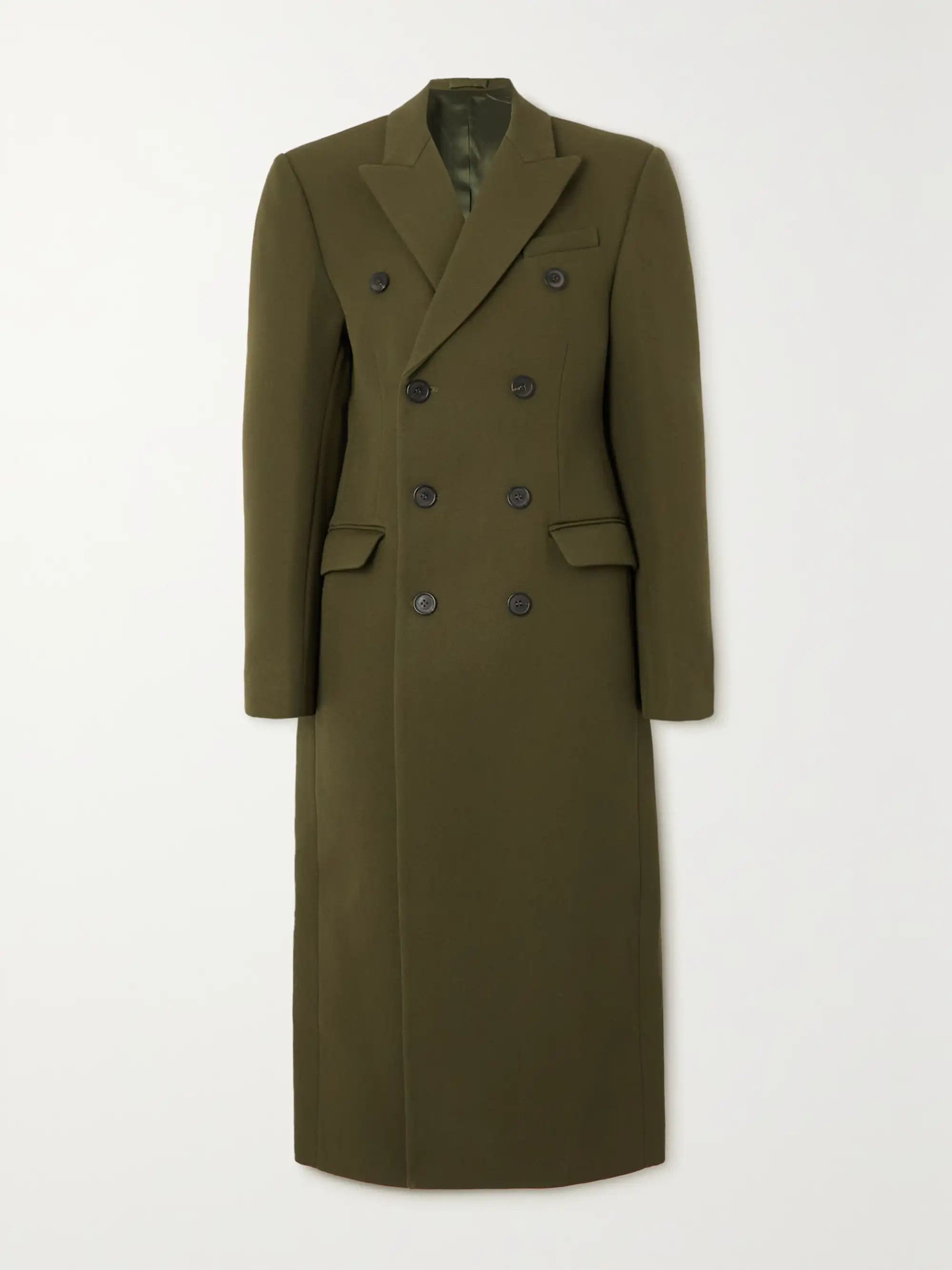 Double-breasted merino wool-twill coat | NET-A-PORTER (UK & EU)