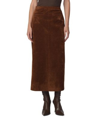 The Faux Suede Welt Pocket Midi Skirt | Bloomingdale's (US)