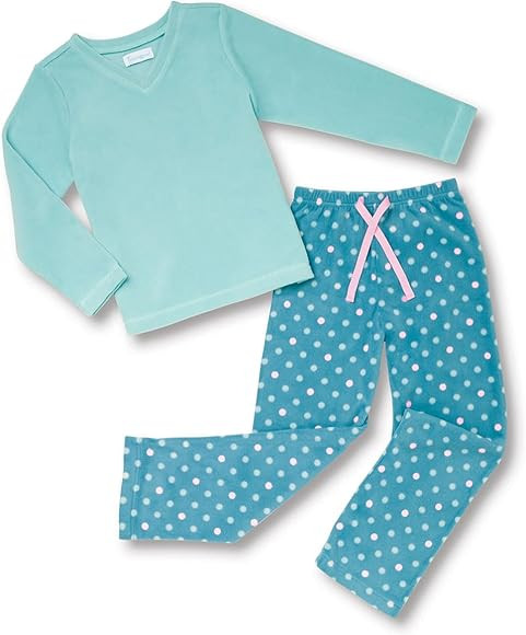 PajamaGram Snuggle Fleece Pajamas For Girls - Fleece Pajamas For Kids | Amazon (US)
