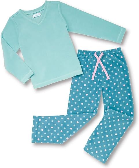 PajamaGram Snuggle Fleece Pajamas For Girls - Fleece Pajamas For Kids | Amazon (US)