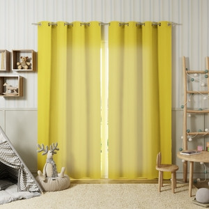Cortina Pharrel Amarela 1,40x2,80m 1 Folha Inspire | Leroy Merlin | Leroy Merlin BR