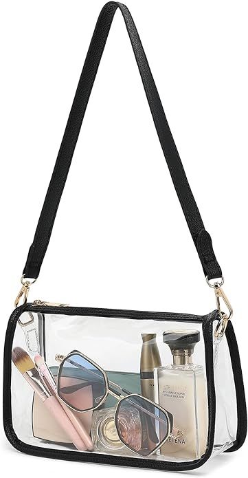 FAIME Clear Purses for Women Stadium, Clear Purse Stadium Approved, Clear Shoulder Purse with Zip... | Amazon (US)
