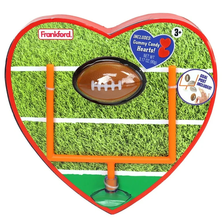 Frankford Valentine's Football Heart with Gummy Candy 3.17oz | Walmart (US)