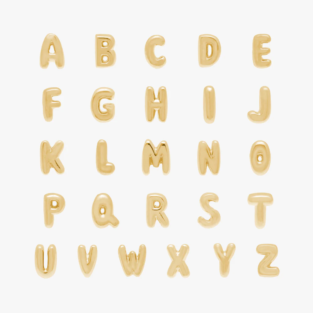 Gold Alphabet Stud | Studs