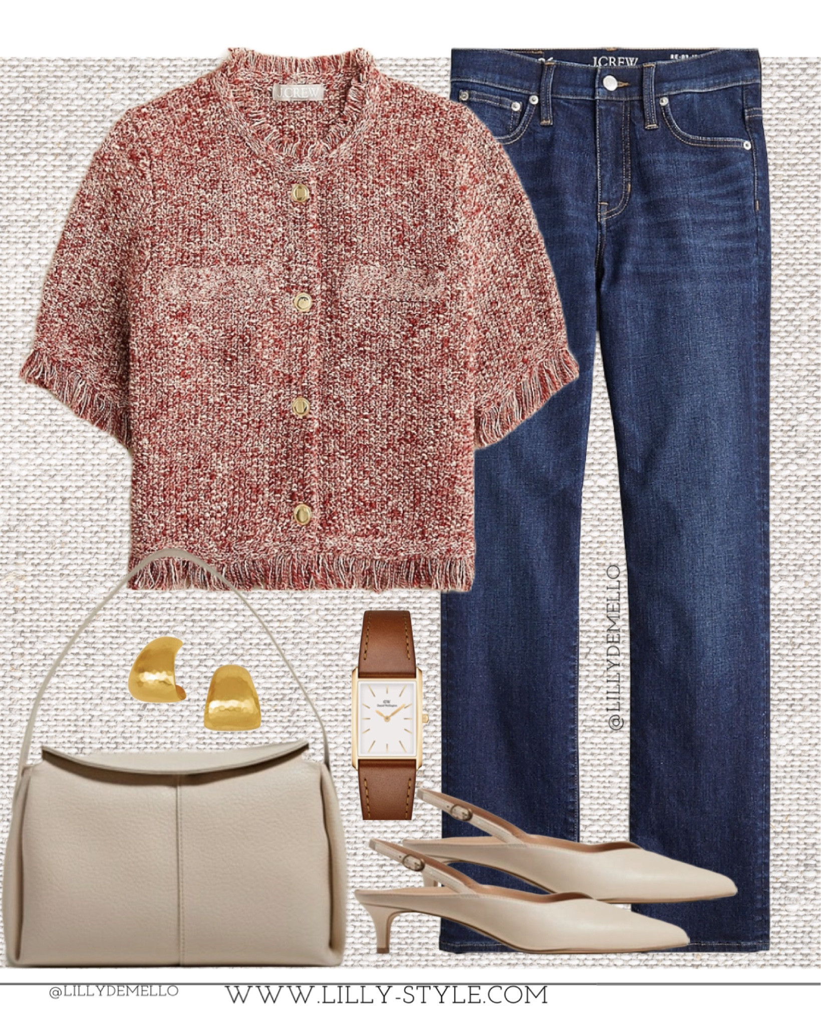 Look like a million bucks without breaking the bank.  The short sleeve sweater cardigan is stunning.  Love the ivory color of the bag and flats  

#LTKFindsUnder100 #LTKSeasonal #LTKStyleTip