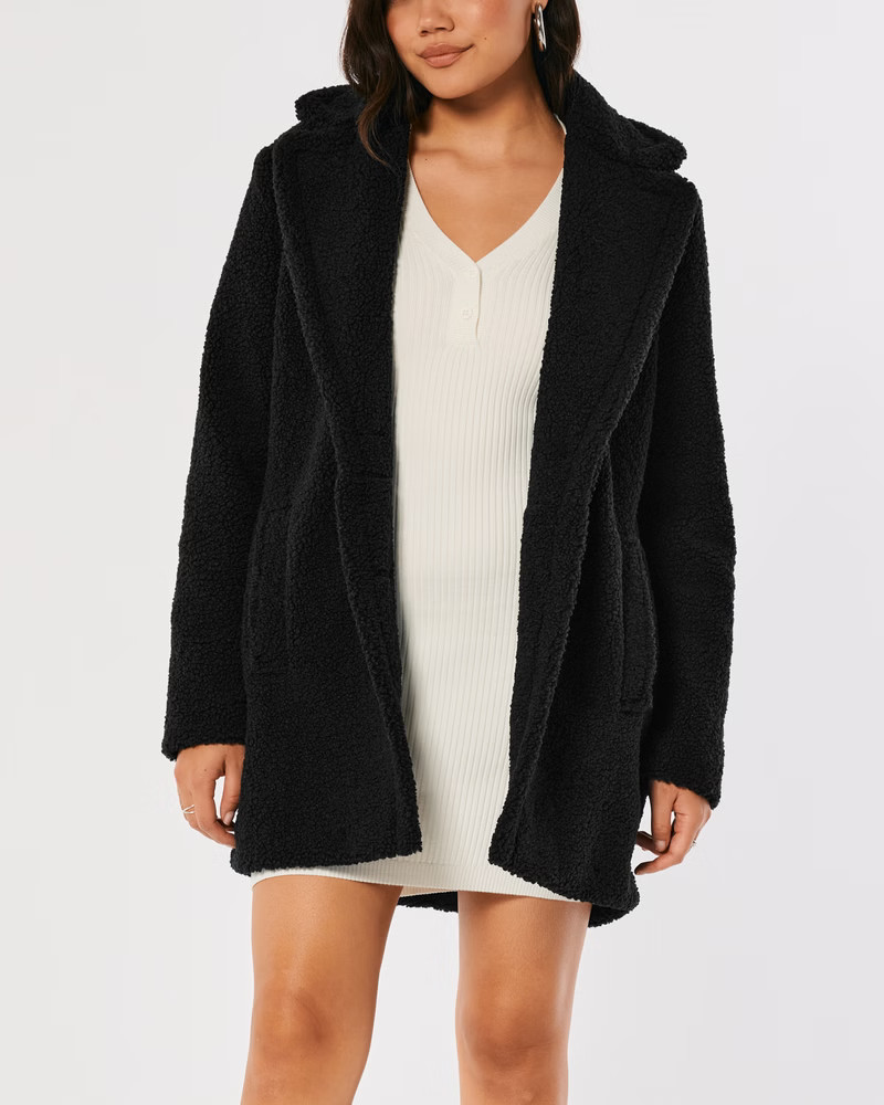 Women's Sherpa Coat | Women's Jackets & Coats | HollisterCo.com | Hollister (US)