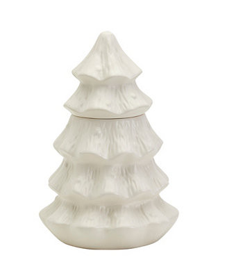 Tabletops Gallery Christmas Tree White Cookie Jar - Macy's | Macy's