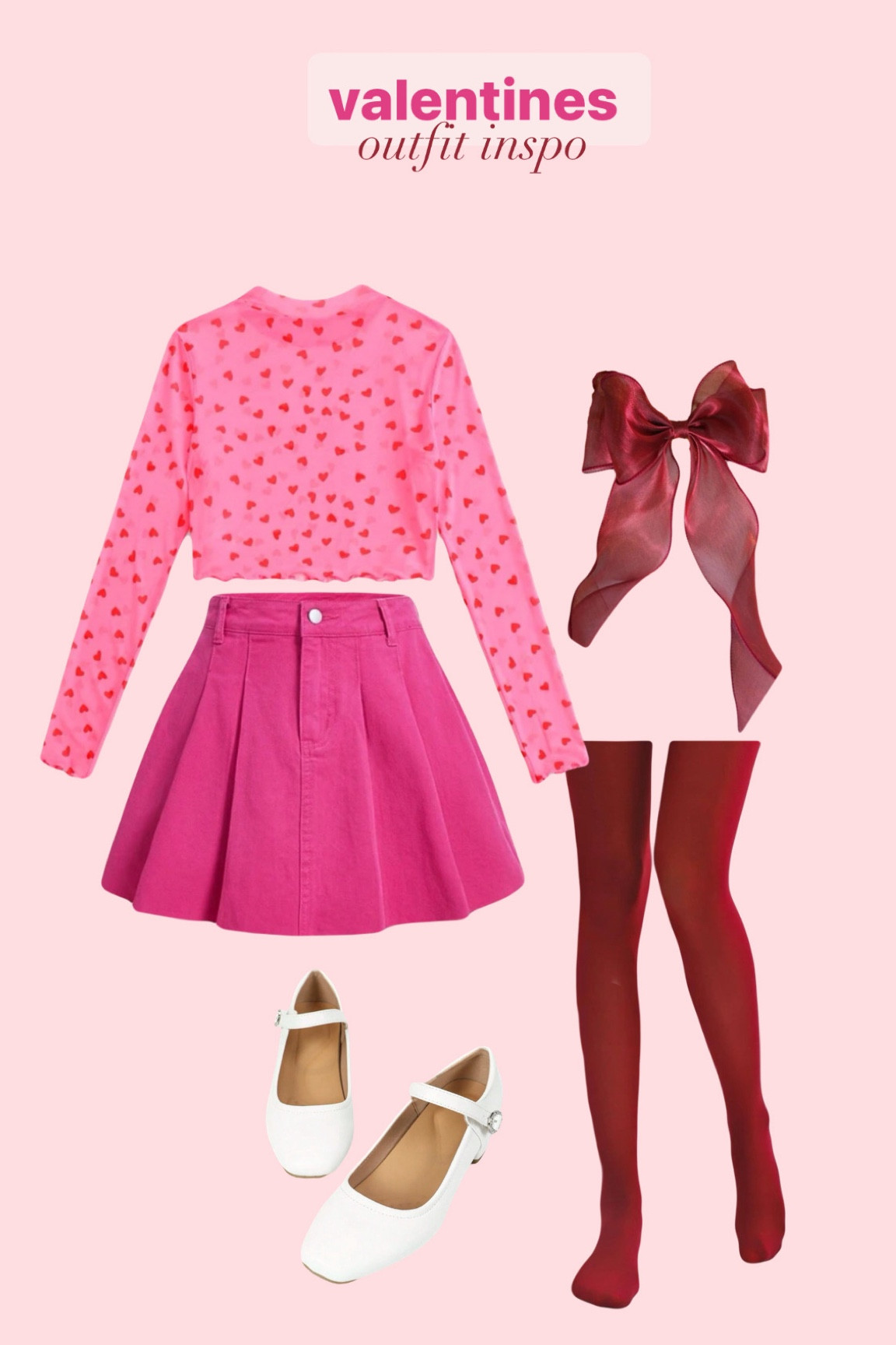 A few pieces I bought to make Valentine outfits with!! 