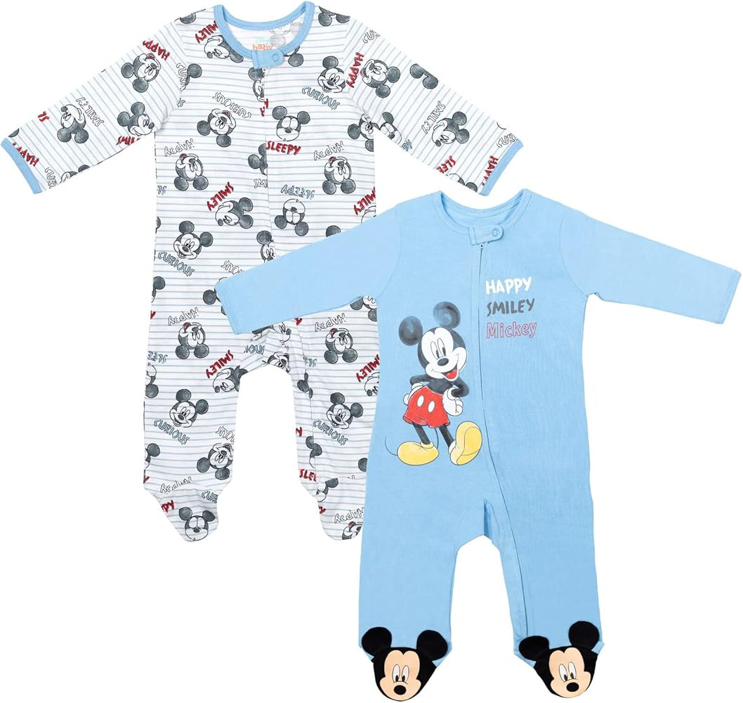 Disney Winnie the Pooh Lion King Monsters Inc. Pixar Toy Story Baby 2 Pack Sleep N' Play Coverall... | Amazon (US)