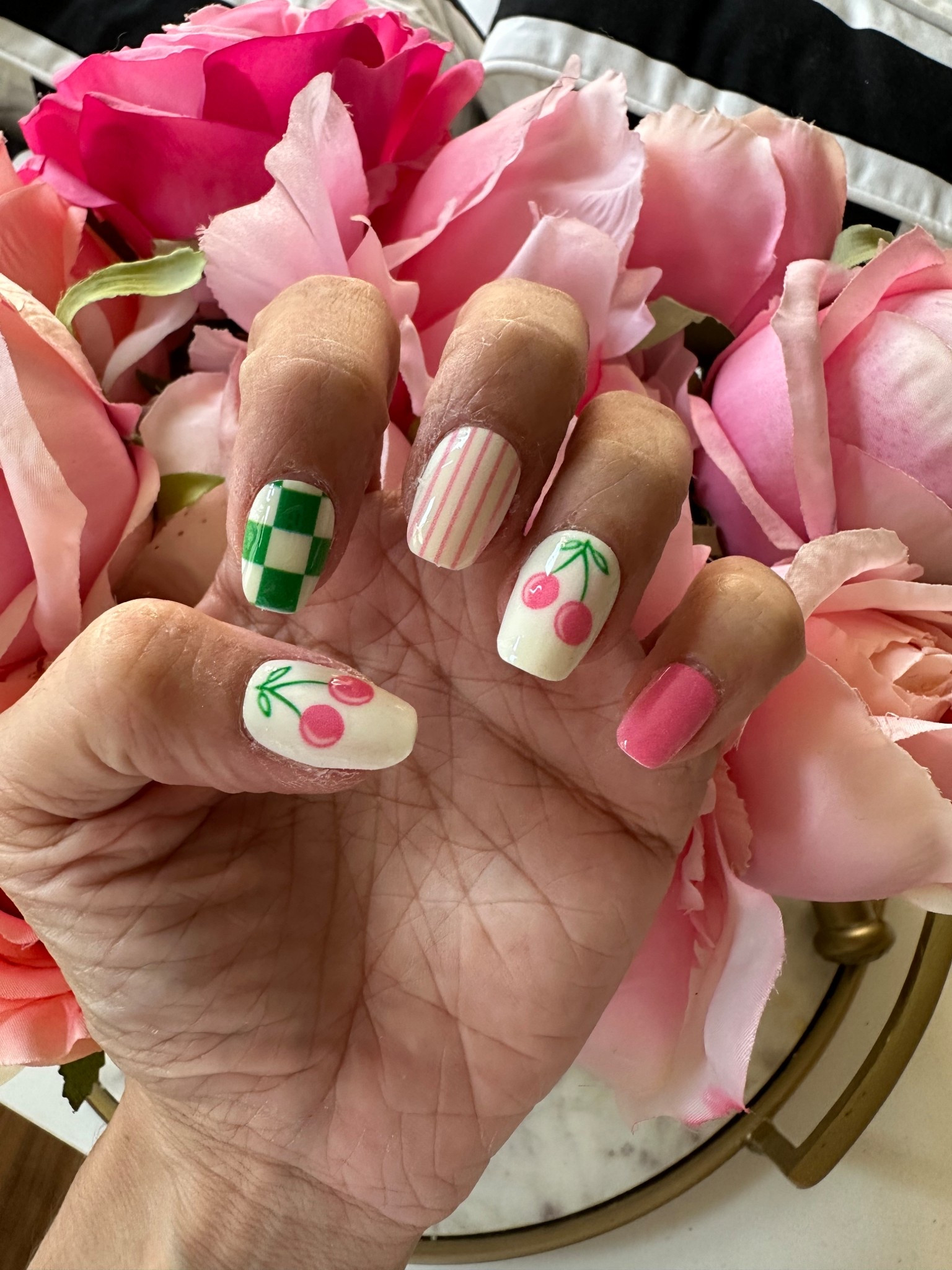 Preppy summer mani under $5. I love press ons and will link the glue I use that makes them last! It doesn’t leave damage either! 

#LTKSeasonal #LTKBeauty #LTKStyleTip