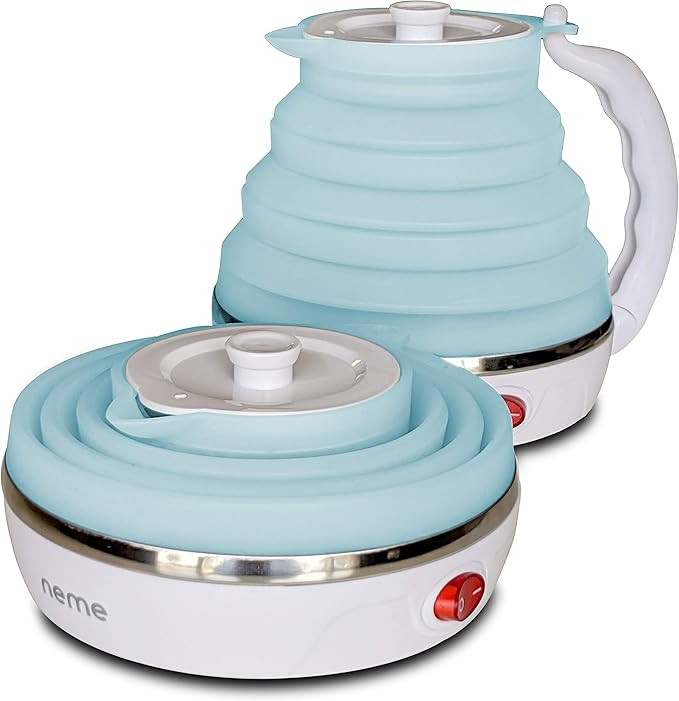 NEME Travel Foldable Electric Kettle - Collapsible Water Boiler For Coffee Tea- Food Grade Silico... | Amazon (US)
