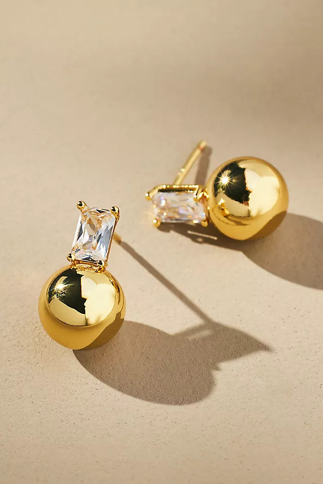By Anthropologie Two-Tier Stud Earrings | Anthropologie (US)