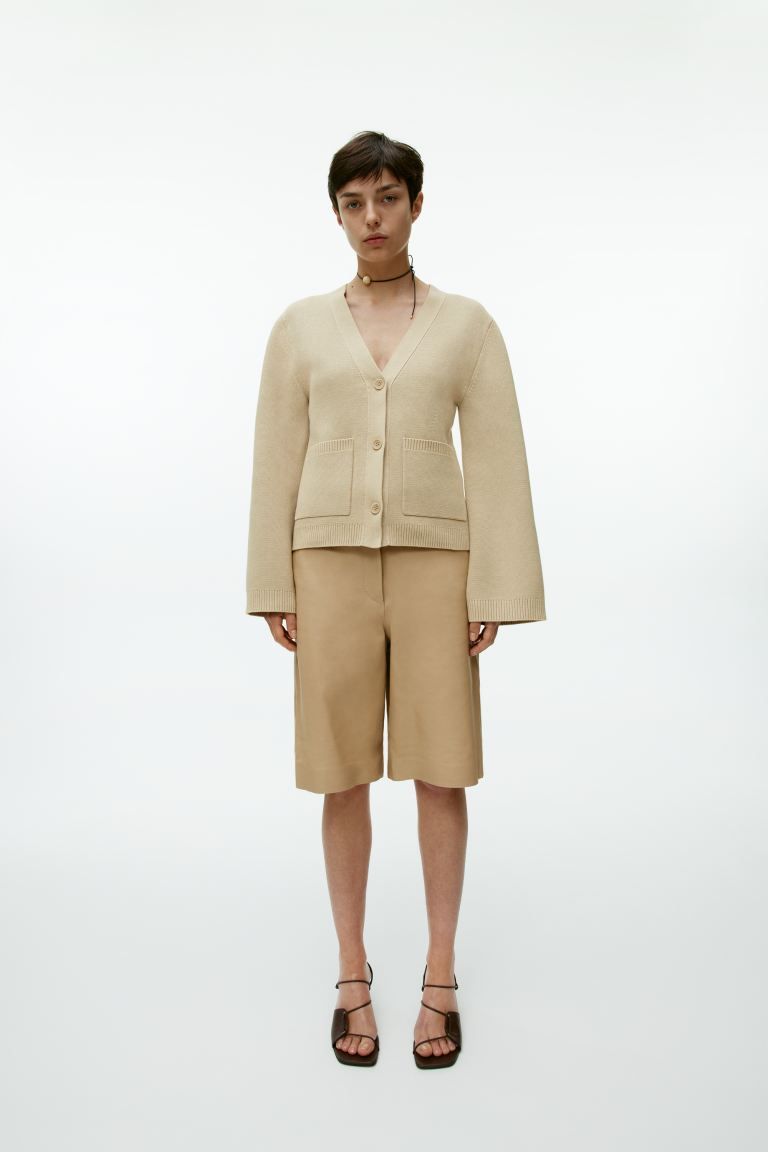 Cotton Cardigan - Beige - Ladies | H&M GB | H&M (UK, MY, IN, SG, PH, TW, HK)