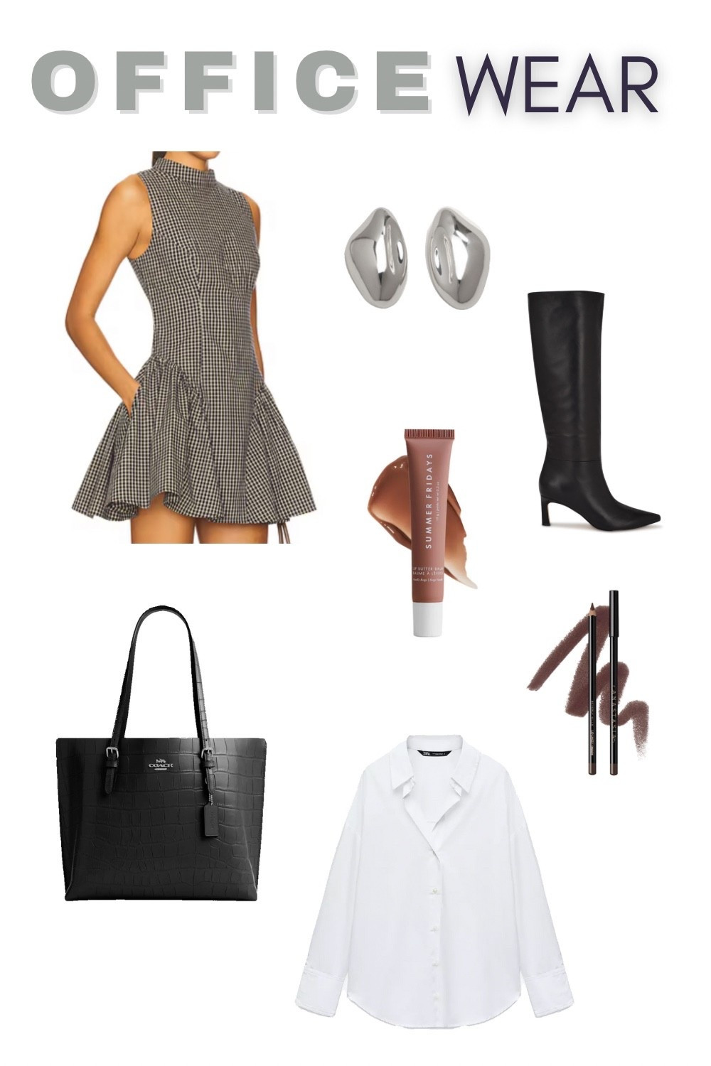 Here’s a stylish look for the office in refined black and white tones

#LTKItBag #LTKShoeCrush #LTKWorkwear