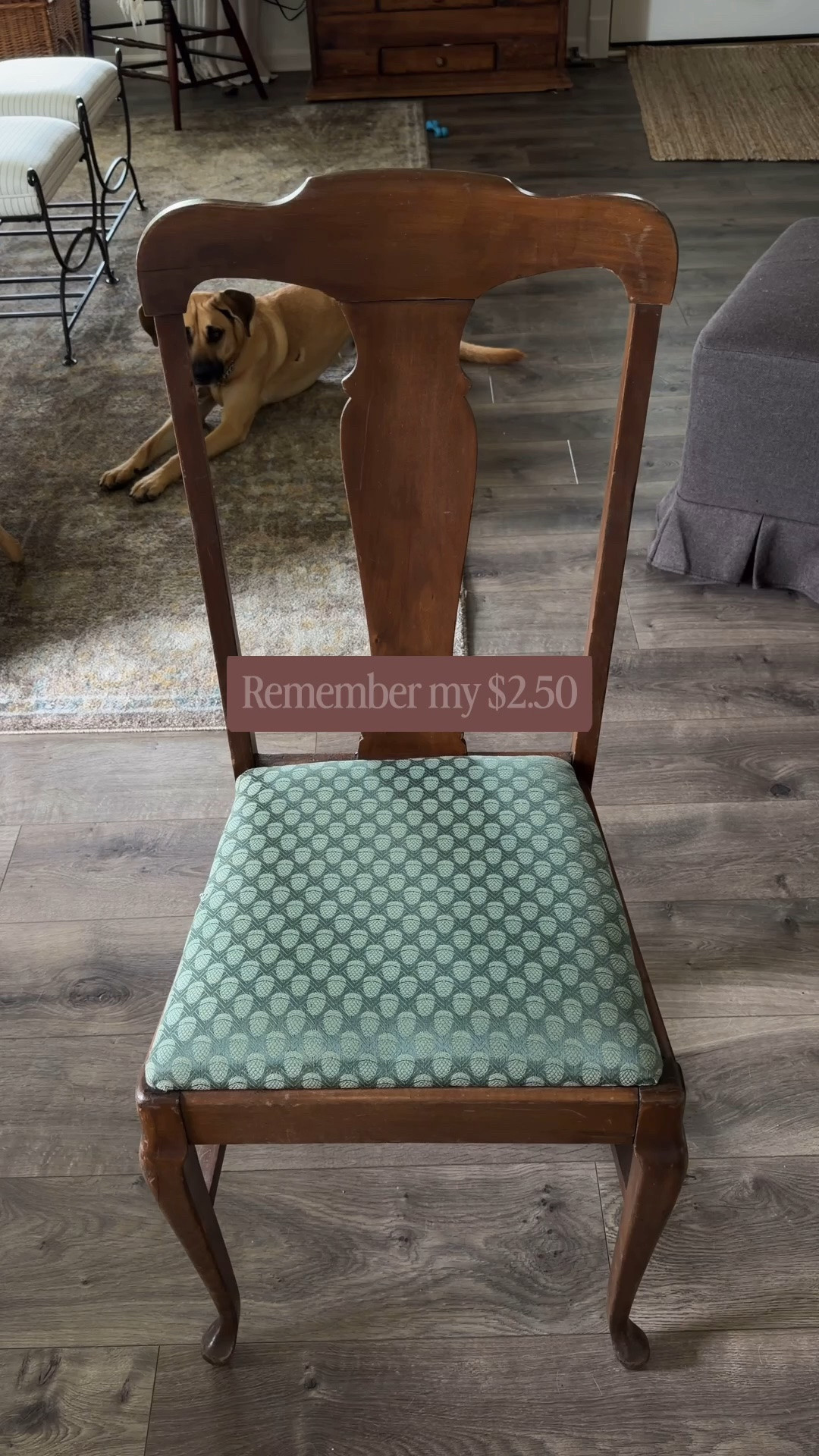 Remember my $2.50 thrifted chairs? Finally finished them on a rainy afternoon and I’m loving the warm print with the wood tones.

Linked all the room details I could here!

#LTKHome