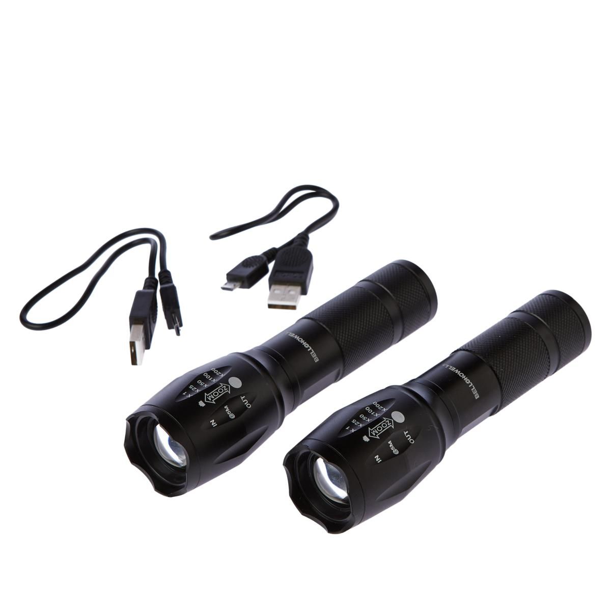 Bell + Howell Rechargeable TacLight and Power Bank 2-pack - 20028388 | HSN | HSN