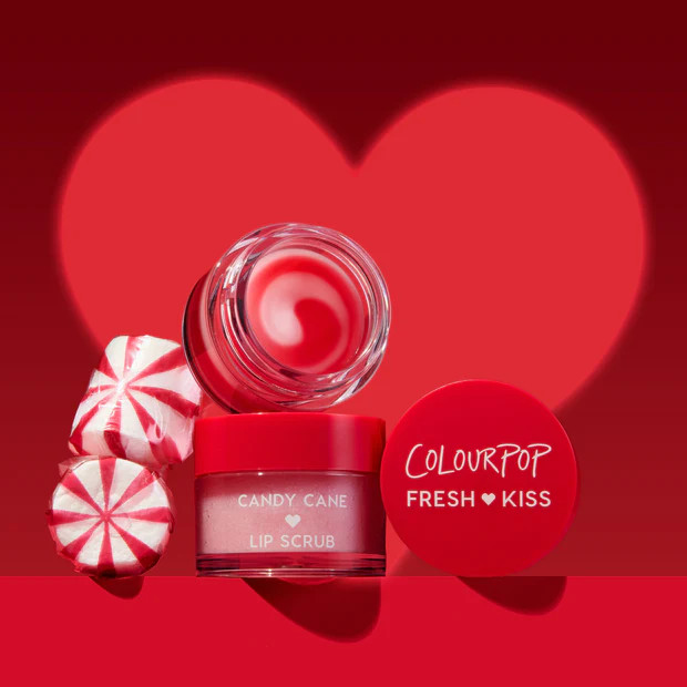 ColourPop®: Shop Limited Edition Fresh Kiss Candy Cane - Lip Mask & Scrub Set | Colourpop