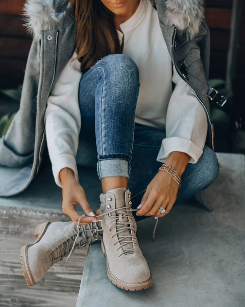 Giselle Faux Suede Lace Up Boot | VICI