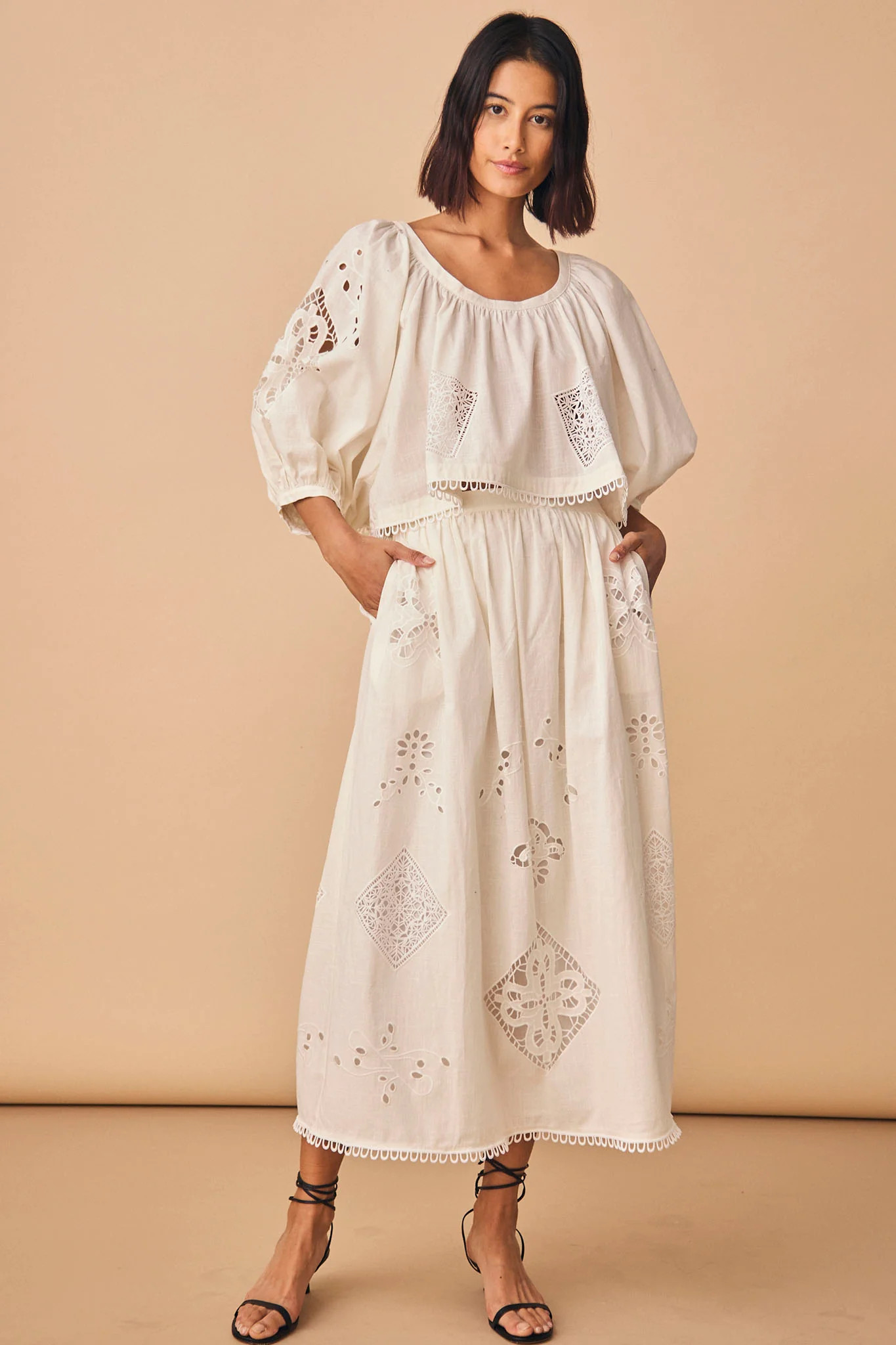 Tanner Skirt | Eyelet Skirt | Hunter Bell | Hunter Bell