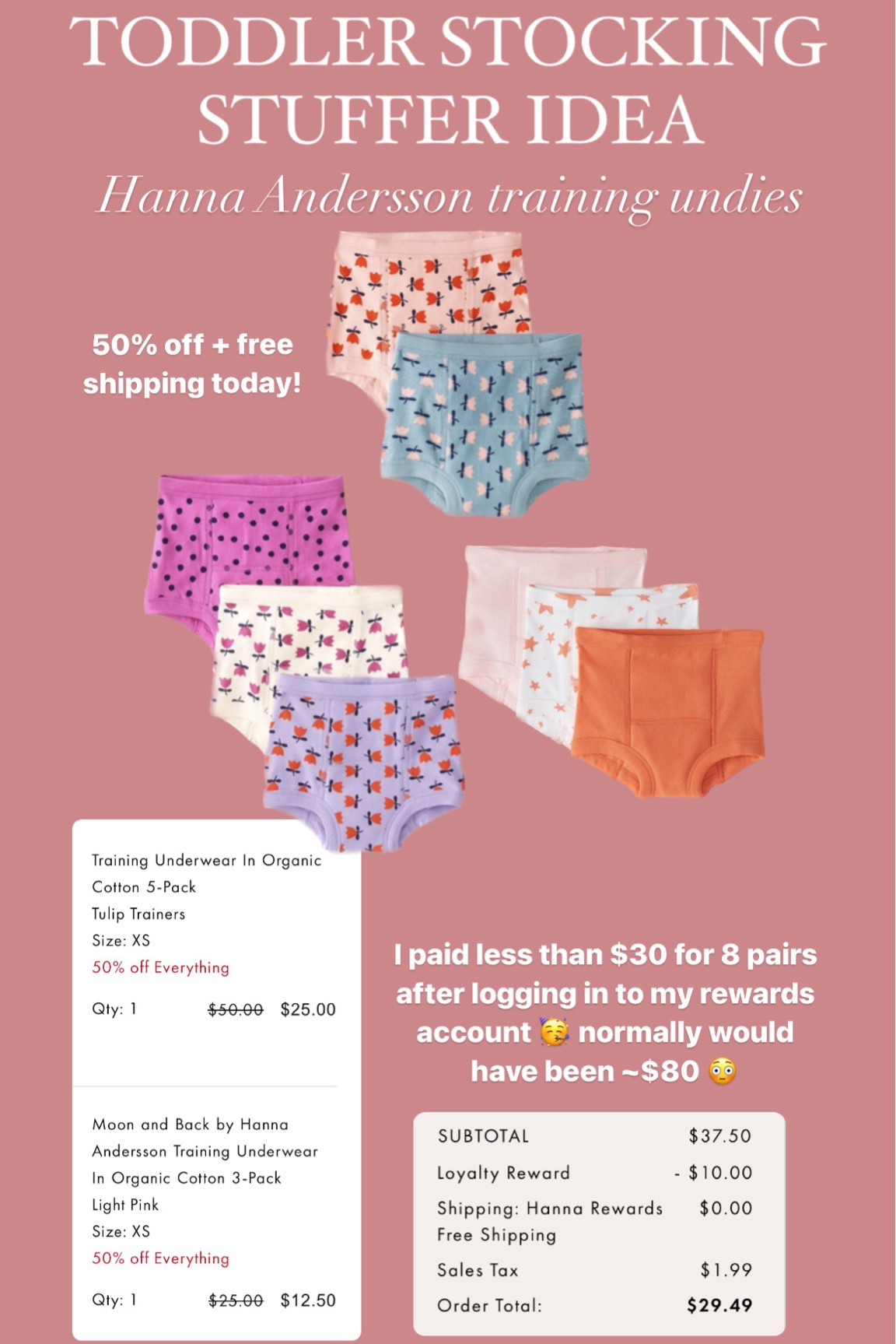 Toddler stocking stuffer ideas - Hanna Andersson training underwear 

#LTKkids #LTKGiftGuide #LTKCyberWeek