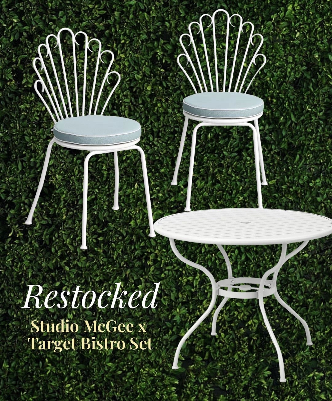 The Studio McGee @Target summer drop went FAST this year, but I just saw that this bistro set is back in stock again (for now!)

#LTKHome #LTKSaleAlert #LTKSeasonal