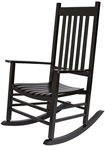 Shine Company 4332BK Vermont Porch Rocker, Black | Amazon (US)