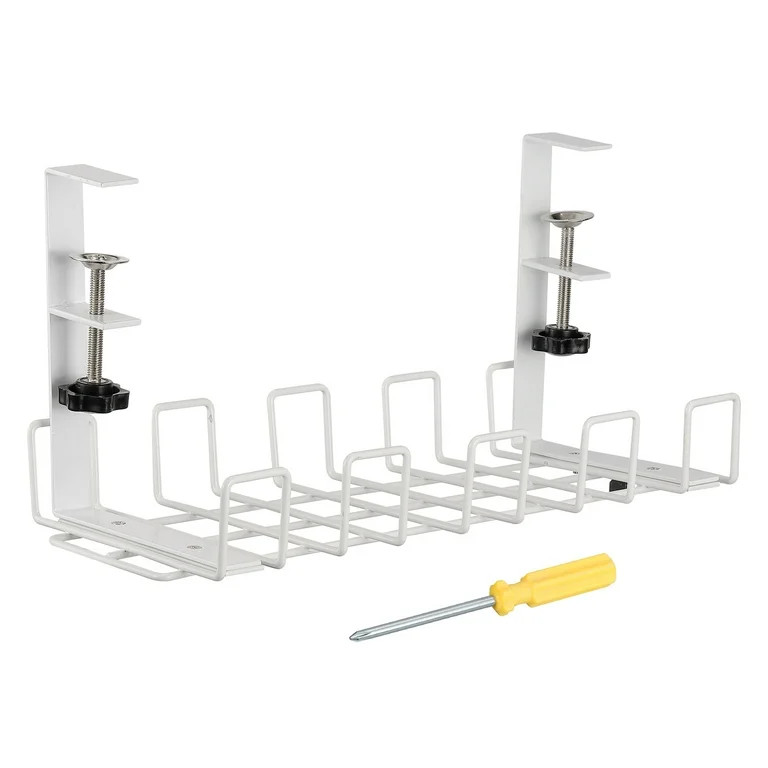 Uxcell Cable Management Tray Under Desk, Wire Management Rack Wire Organizer Cable Organizers for... | Walmart (US)