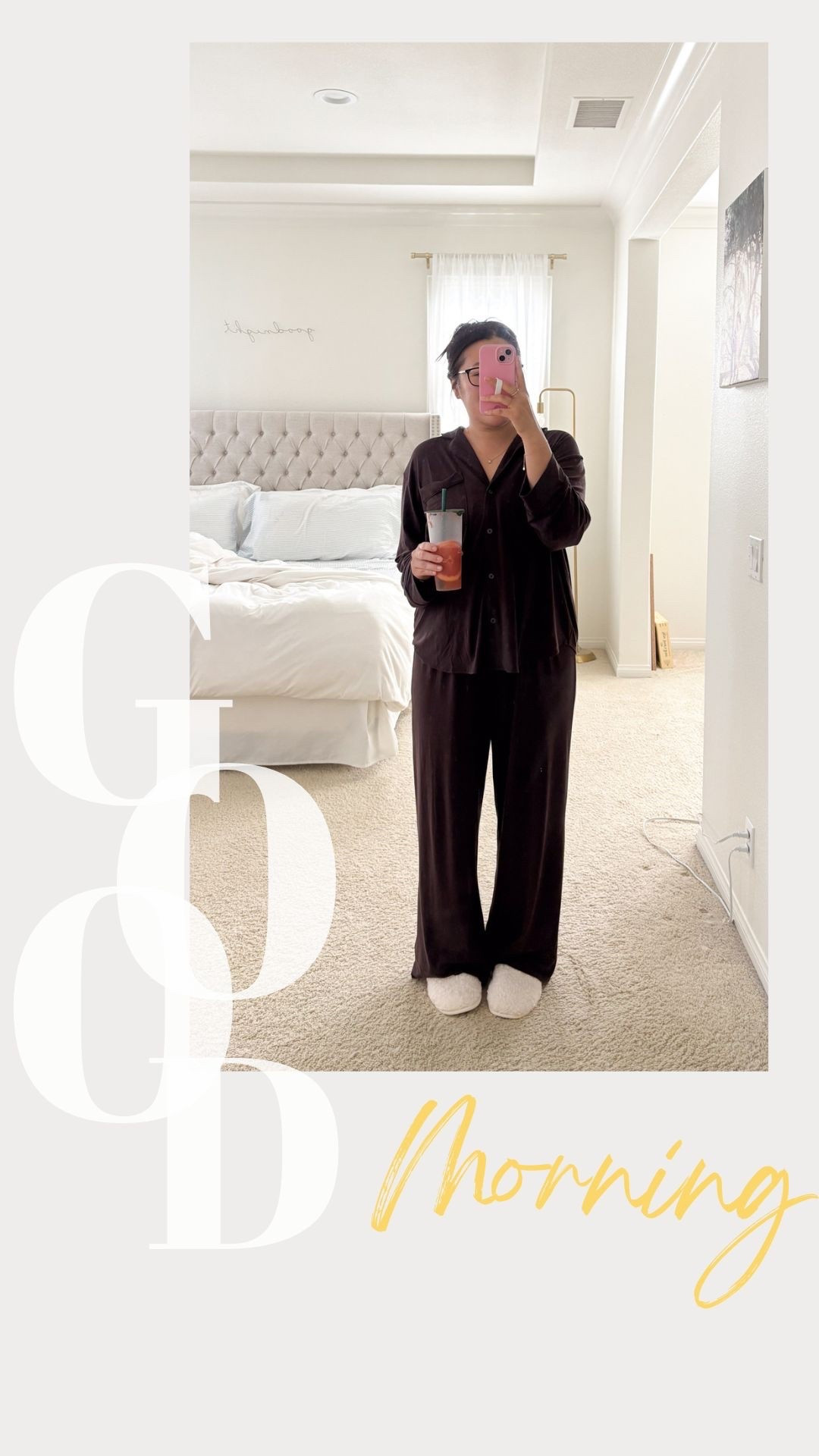 Good morning!! Loving my chocolate brown pjs!! They have become my favorite pjs!! 

#LTKmomlife #LTKdayinmylife