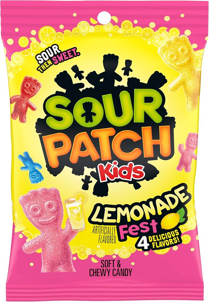 SOUR PATCH KIDS Lemonade Fest Soft & Chewy Candy, 8.02 oz | Amazon (US)