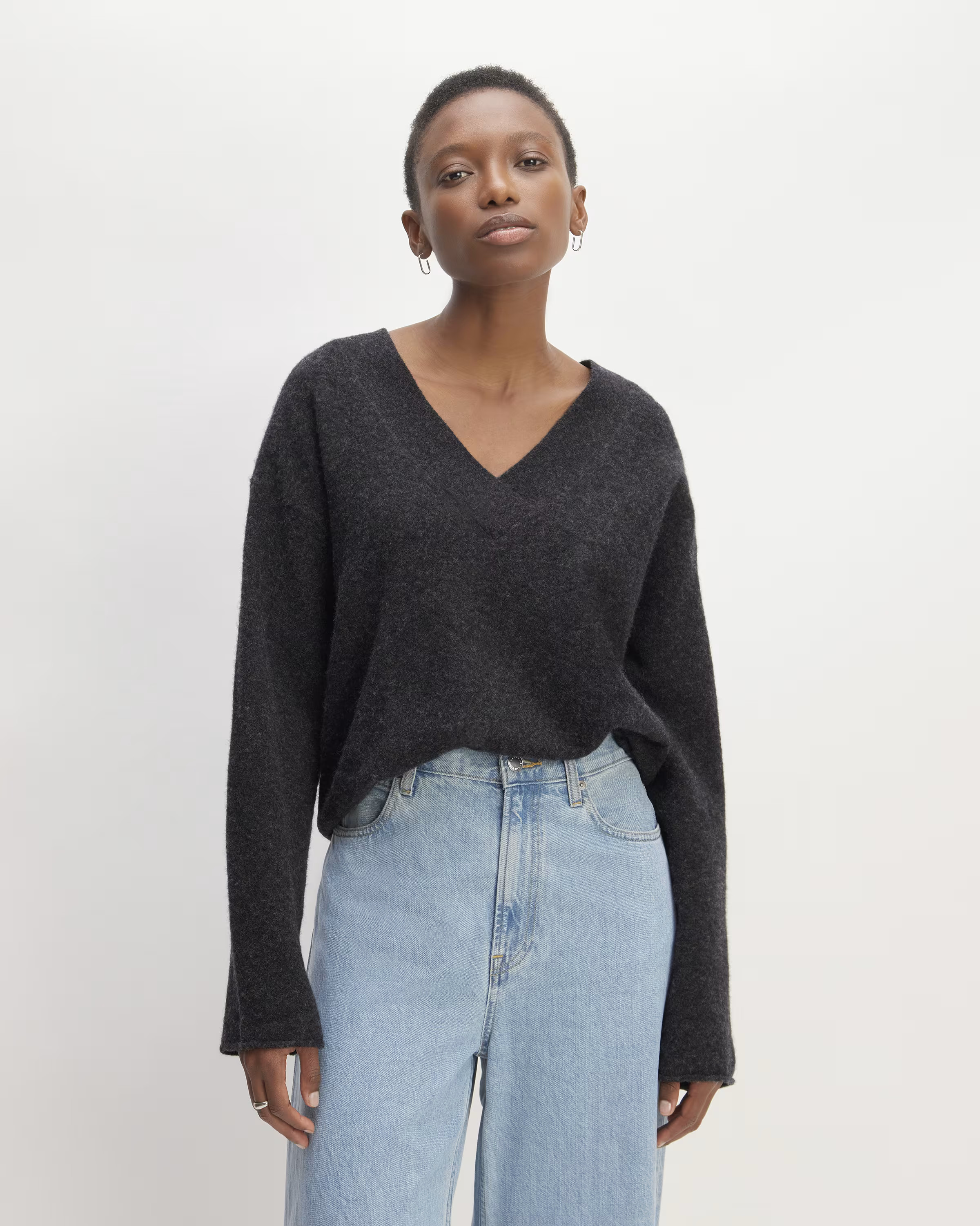 The Cozy-Stretch V-Neck Sweater | Everlane