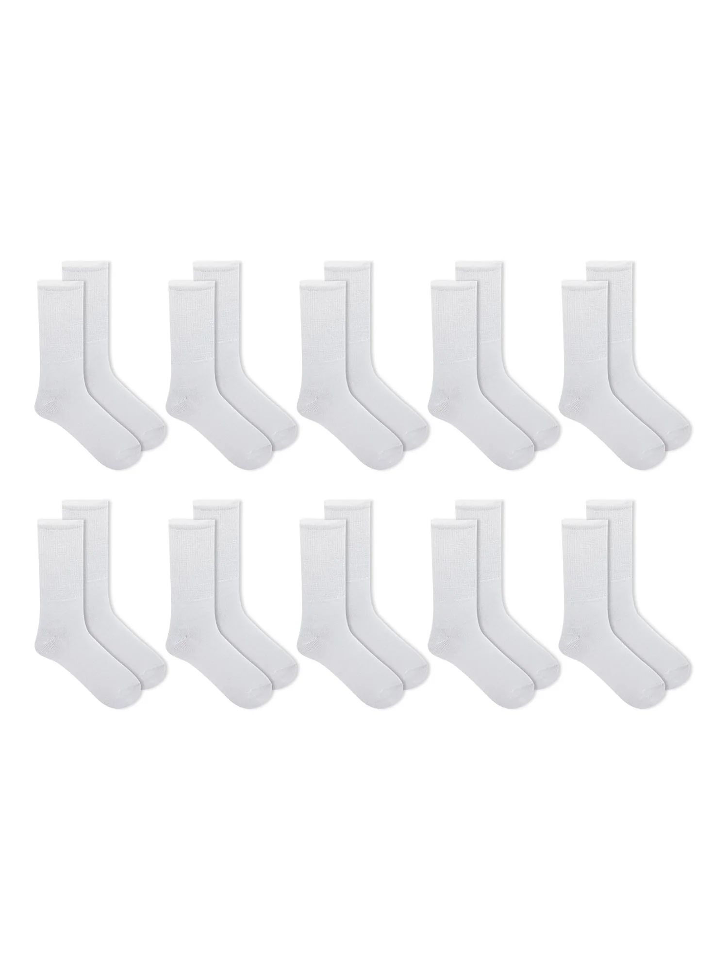 Athletic Works Women's Cushioned Crew Socks, 10-Pack, Sizes 4-10 | Walmart (US)