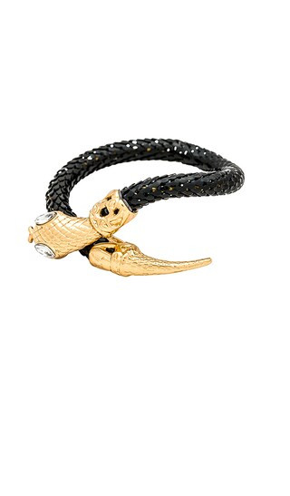Snake Wrap Bracelet in Black | Revolve Clothing (Global)