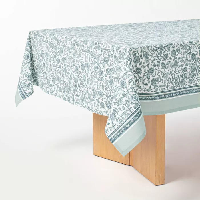 84" x 60" Cotton Floral Tablecloth - Threshold™ designed with Studio McGee | Target