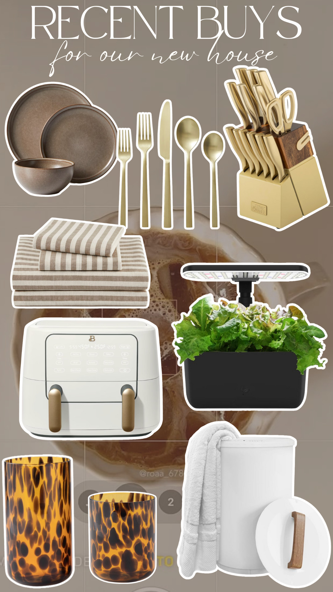 Recent purchases. dishes. flatware. silverware. knife set. sheets. aerogarden. air fryer. tortoise glasses. towel warmer. trending. best sellers. viral.  

 #LTKSeasonal #LTKHome