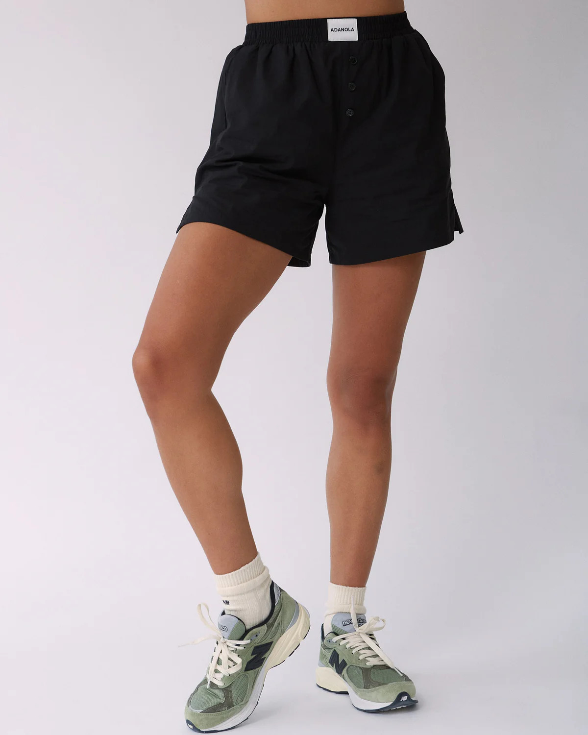 Poplin Boxer Shorts - Black | Adanola UK