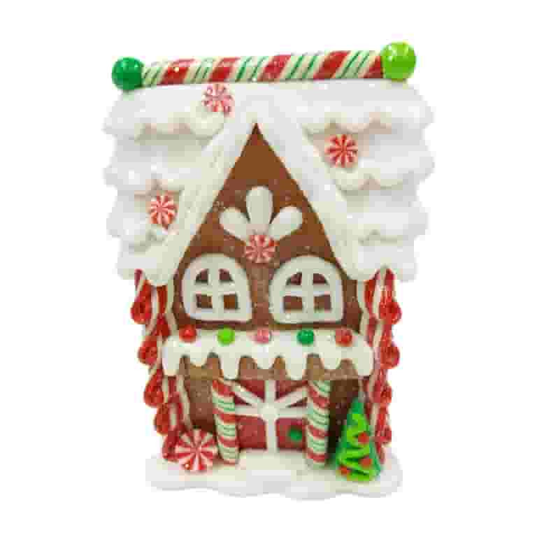 Gingerbread House Christmas Tabletop Decoration, Multicolor, 5", by Holiday Time | Walmart (US)