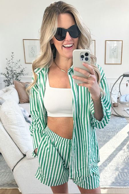 Heading to Miami for a bachelorette so I’m trying out some flirty, beachy/summery moments! Definitely keeping this one. #amazon Could also be PJ’s or a swim cover up! 🤗

#LTKunder100 #LTKFind #LTKunder50