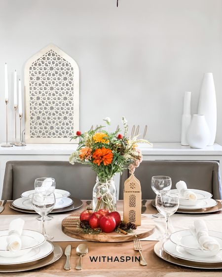 Thanksgiving table decoration inspo. Simple yet elegant tablescape.

#LTKSeasonal #LTKstyletip #LTKHoliday